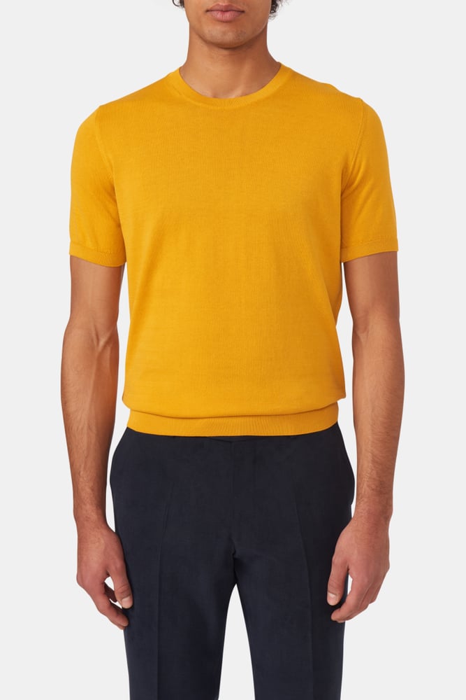 Slim Fit Fine Knitted T-shirt