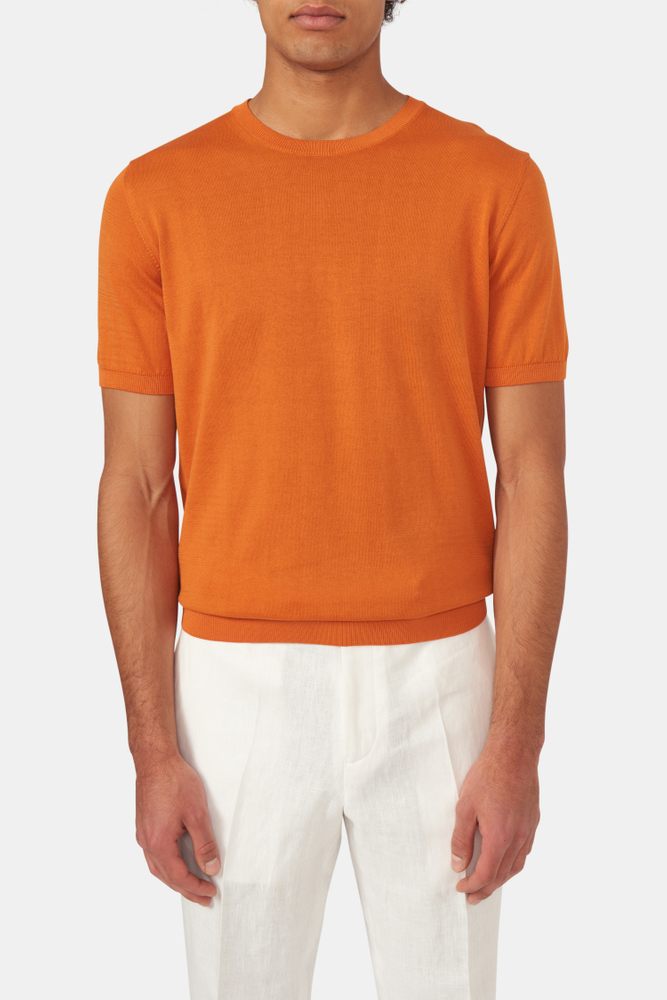 Slim Fit Finstrik T-shirt