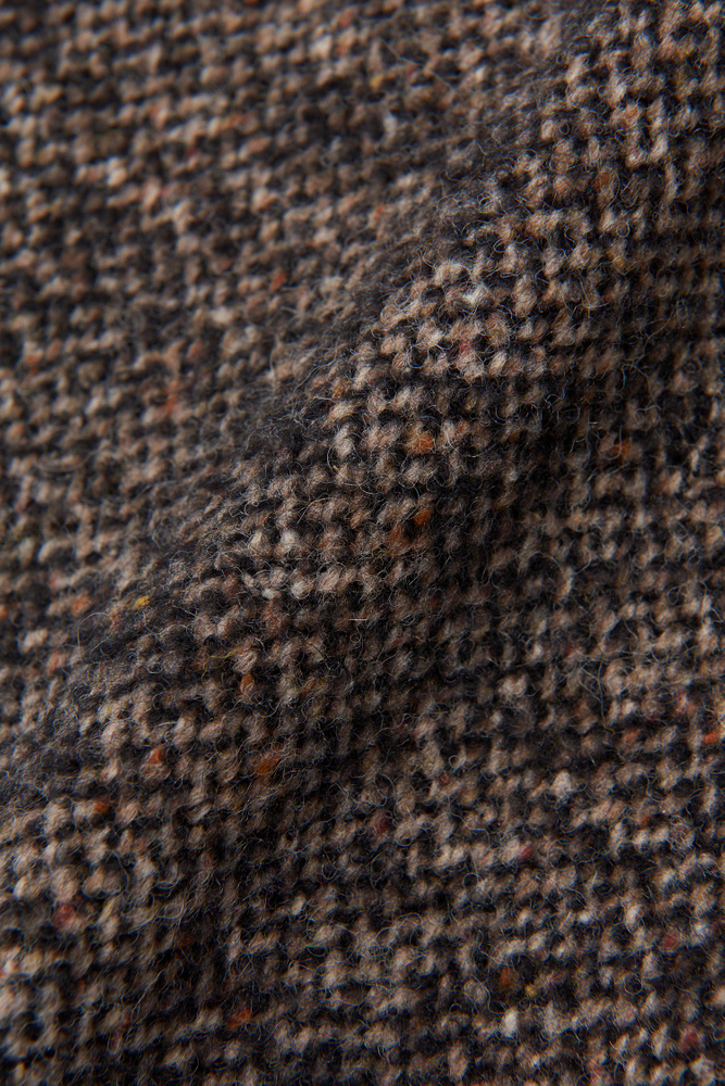 Regular Fit Raglan Donegal Coat Brown Oscar Jacobson