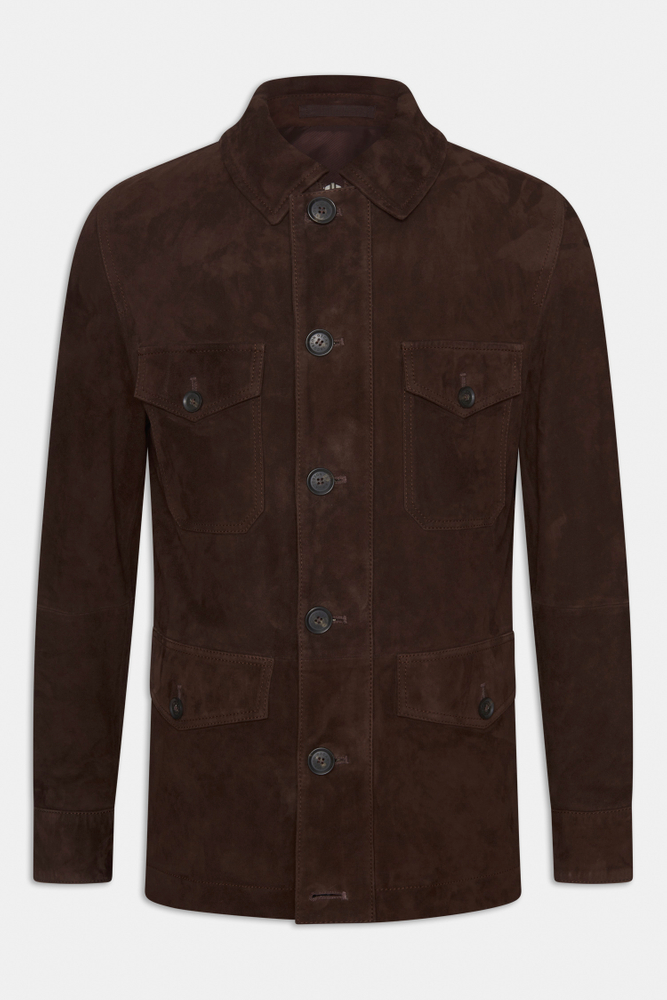 Field Suede Jacket Brown Oscar Jacobson