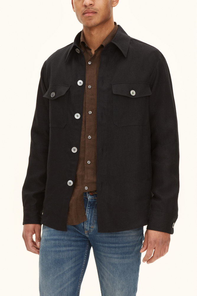 Regular Fit Overshirt Hør