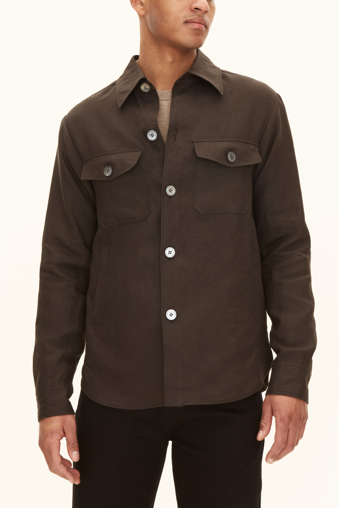 Regular Fit Overshirt Hør