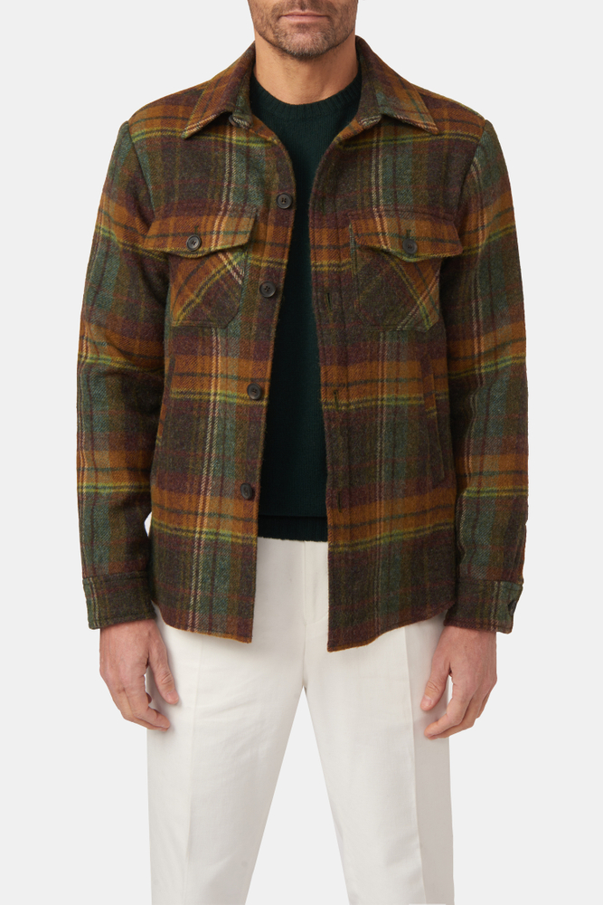 Regular Fit Overshirt Børstet Uld