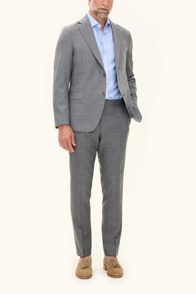 Regular Fit Sharkskin Jakkesæt