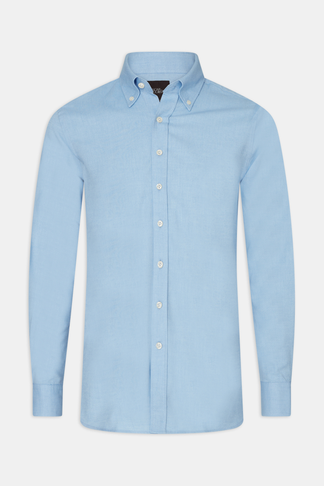 Slim Fit Button Down Flannelskjorte