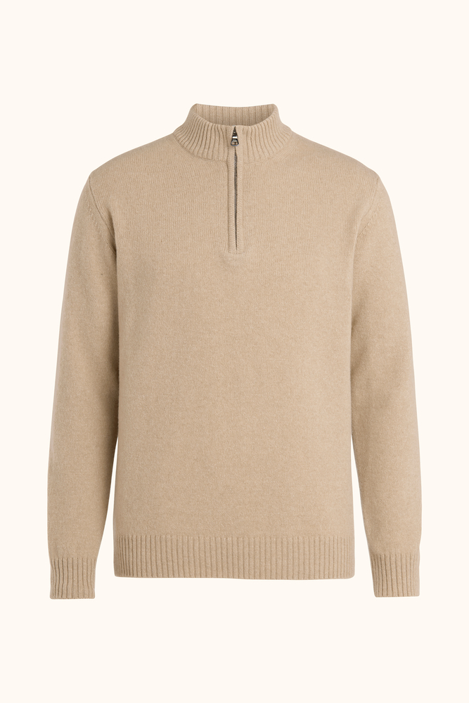 Regular Fit Half Zip Uldblanding