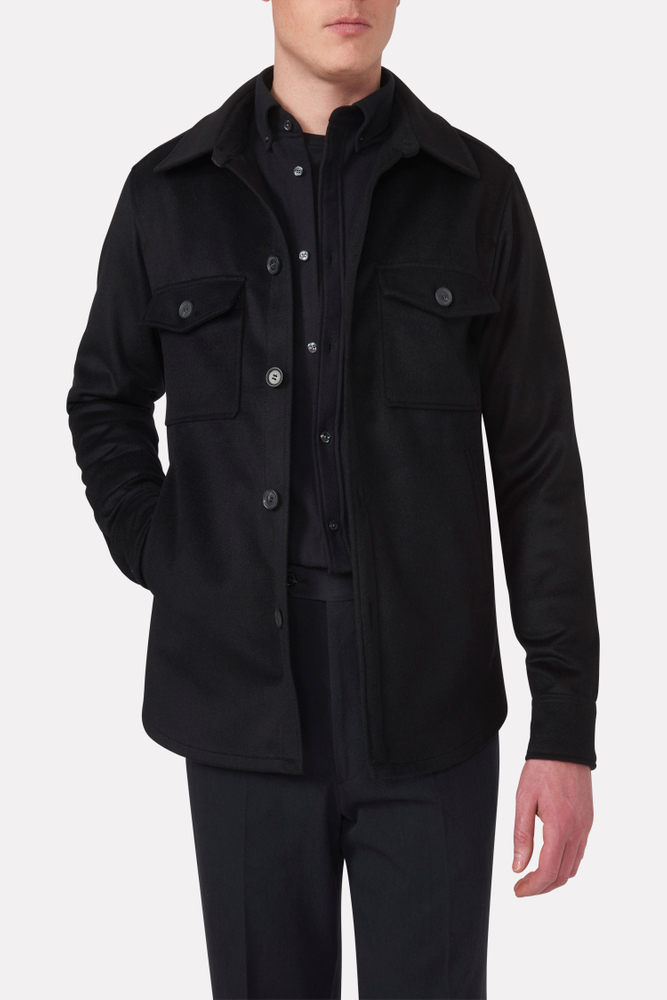 Regular Fit Overshirt Borstad Ull