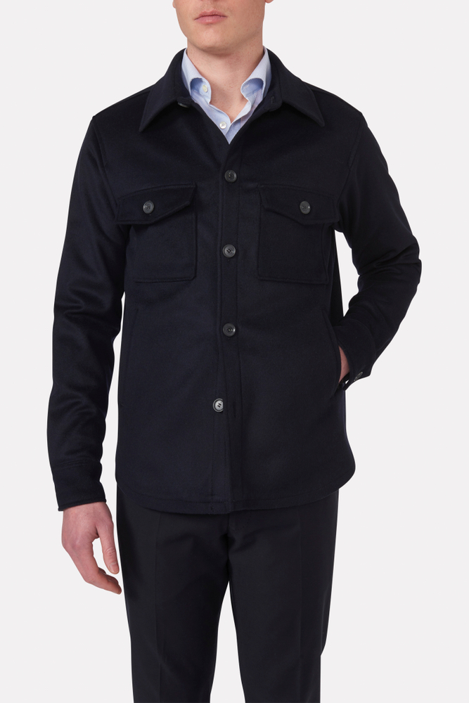 Regular Fit Overshirt Børstet Uld