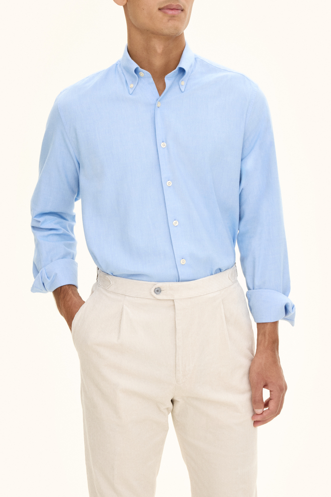 Regular Fit Button Down Twillskjorte