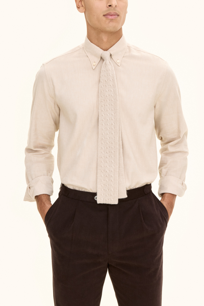 Regular Fit Button Down Twillskjorta