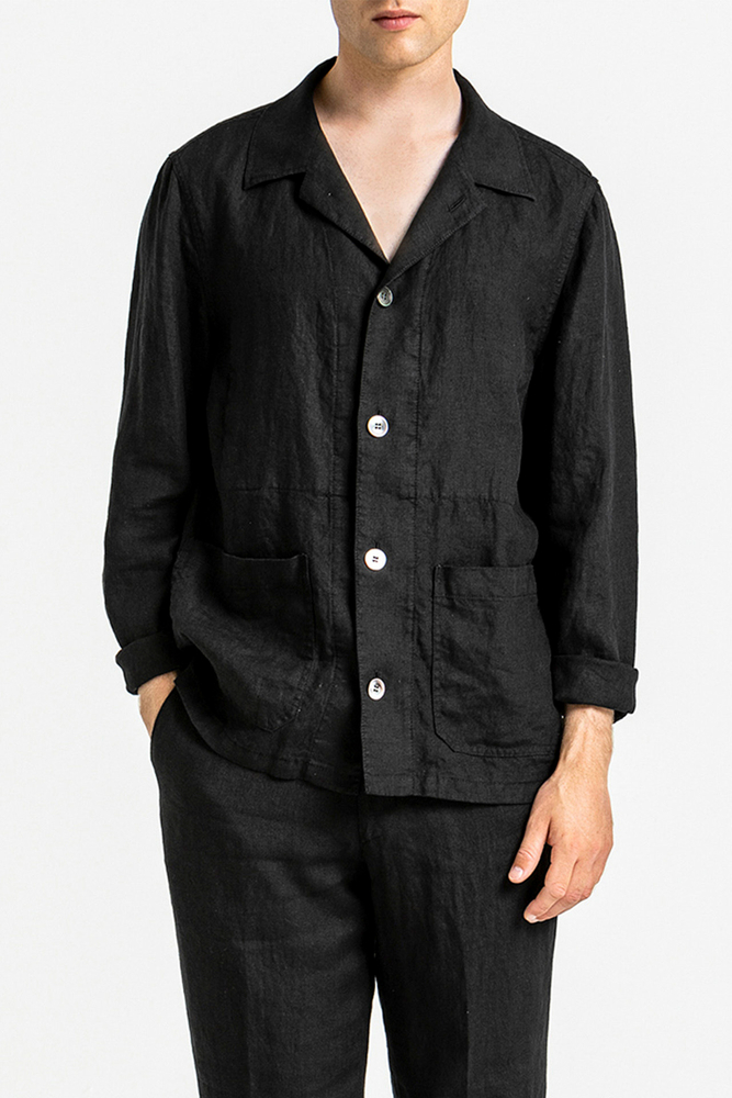 Regular Fit Overshirt Hør
