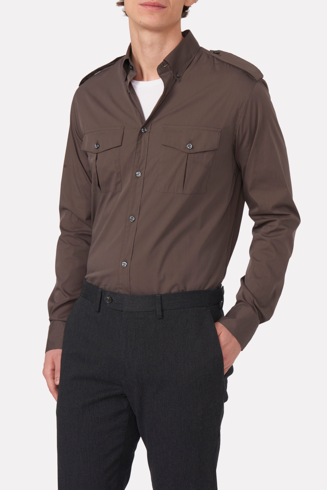 Slim Fit Button Down Skjorte