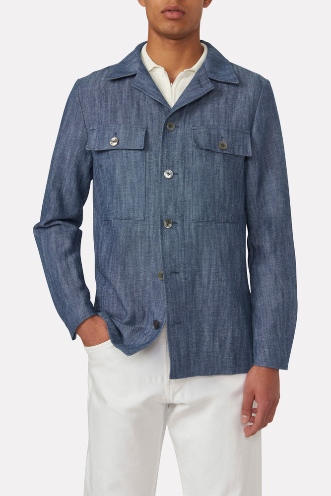 Regular Fit Overshirt Hør