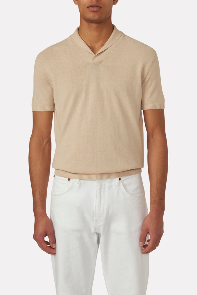 Regular Fit Melert Polo Tørklæderkrage