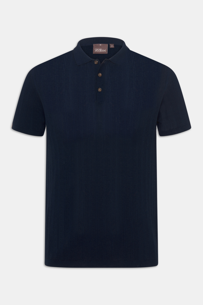 Regular Fit Strukturert Strikket Polo