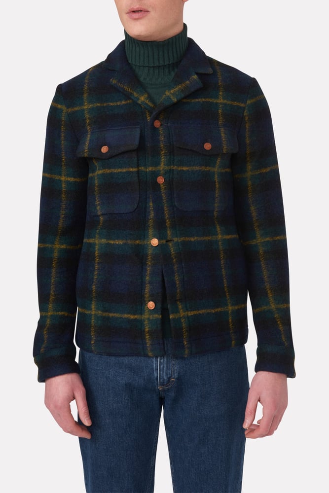 Regular Fit Overshirt Børstet Uld
