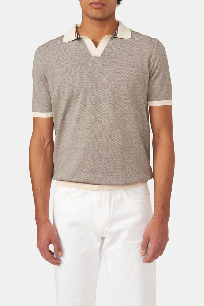 Slim Fit Strikket Polo