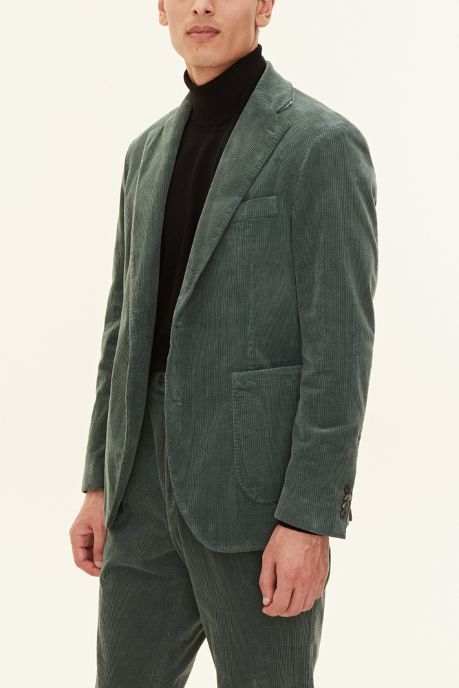 Regular Fit Kordfløyelblazer
