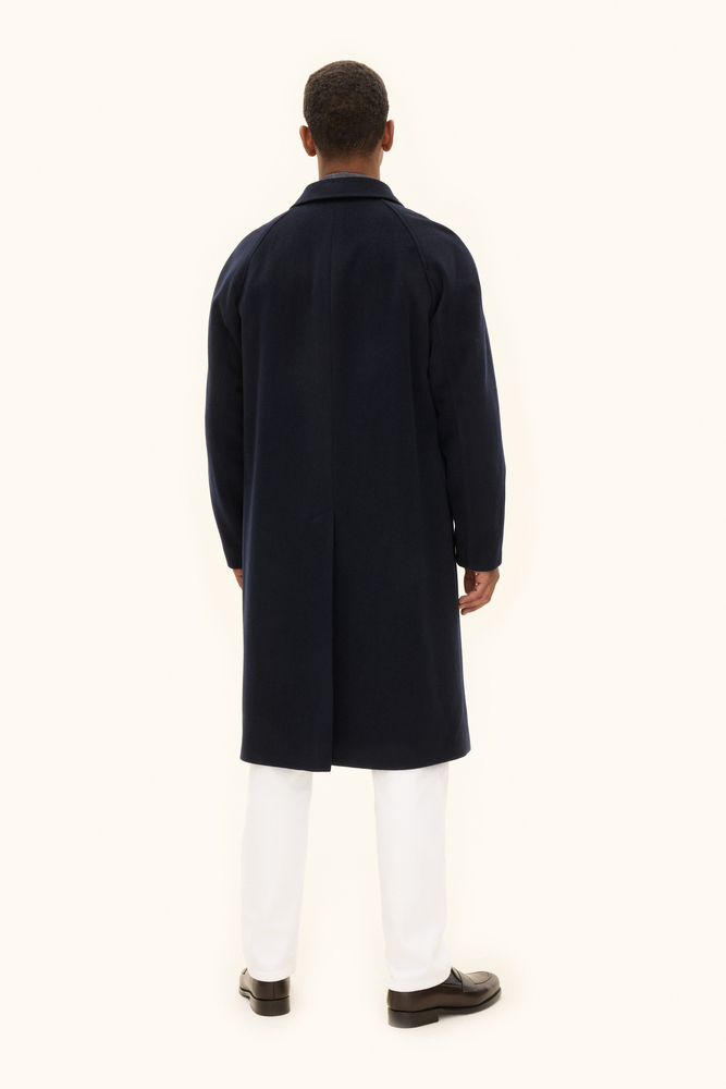 コート [MATINKIM]raglan wool half coat in navy RAGLAN WOOL HALF COAT IN NAVY – Matin Kim