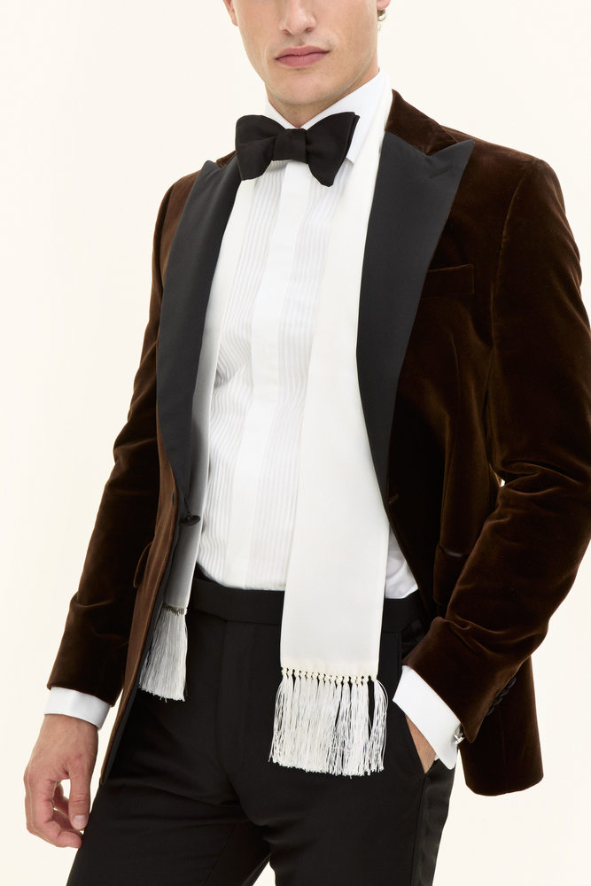 Twill Silk Evening Scarf