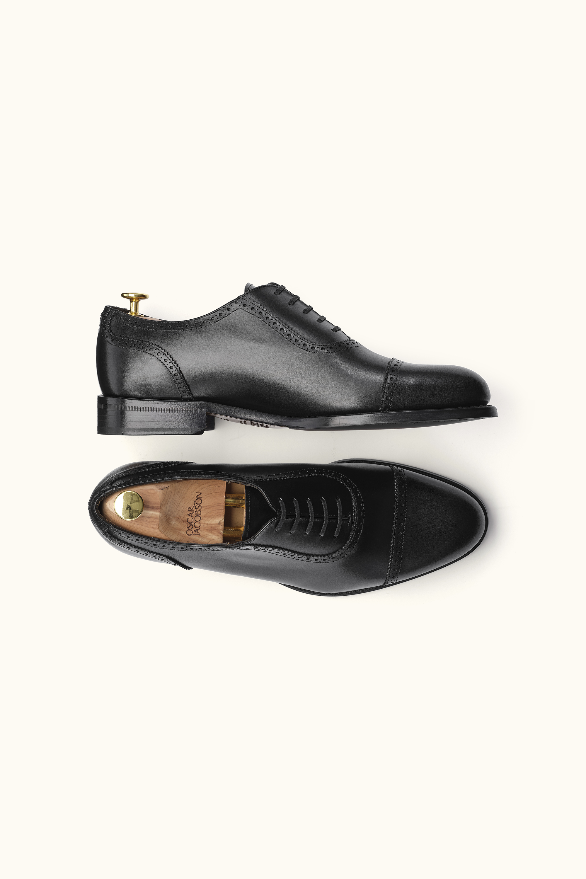 Oxford Adelaide Shoes - Black | Oscar Jacobson