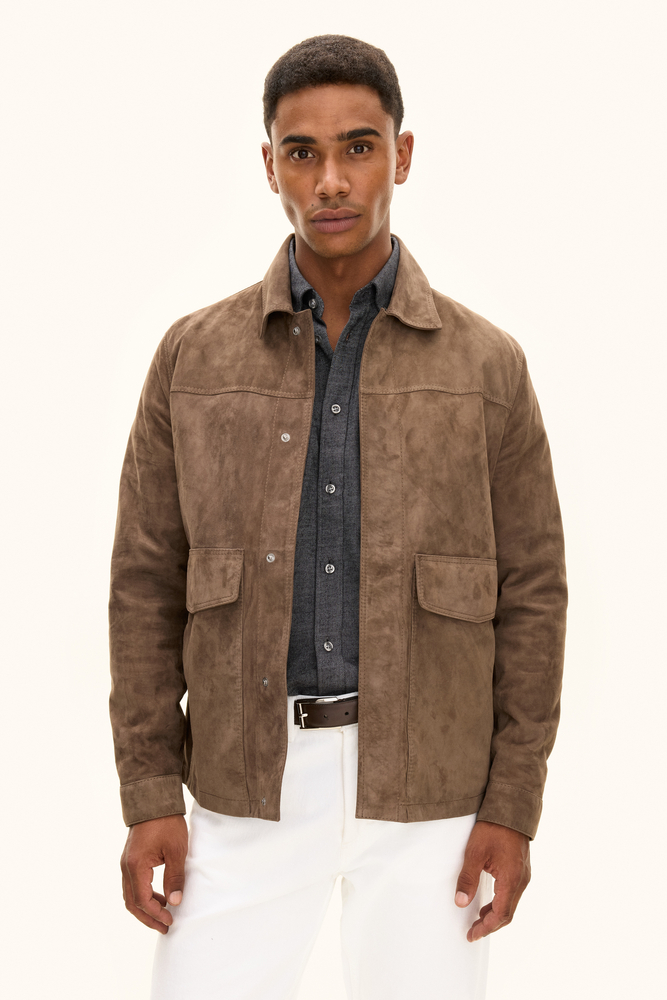 real suede over sized shirt ブラウン Oversized Suede Tee – Copping Zone