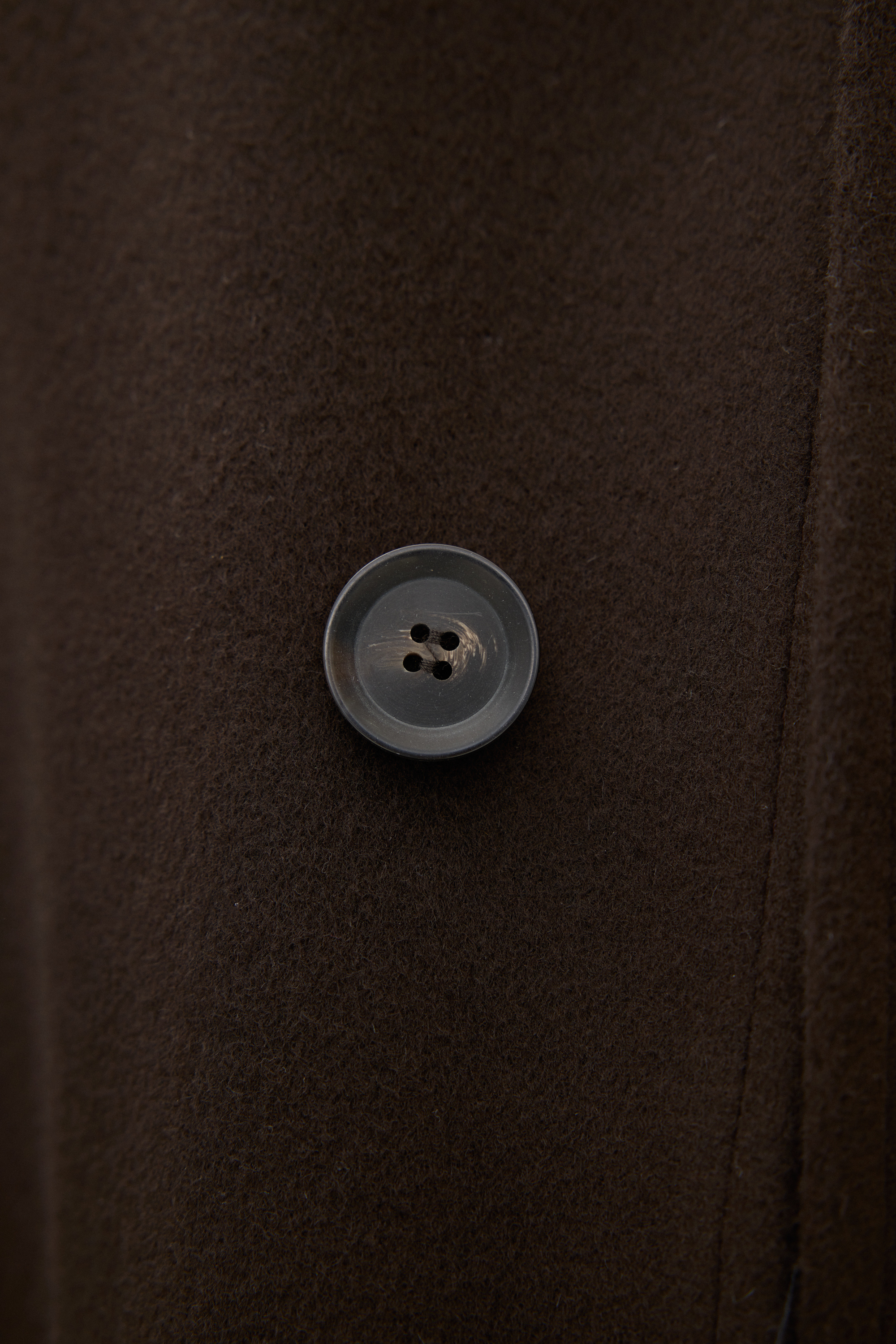 Regular Fit Brushed Wool Raglan Coat - Brown | Oscar Jacobson