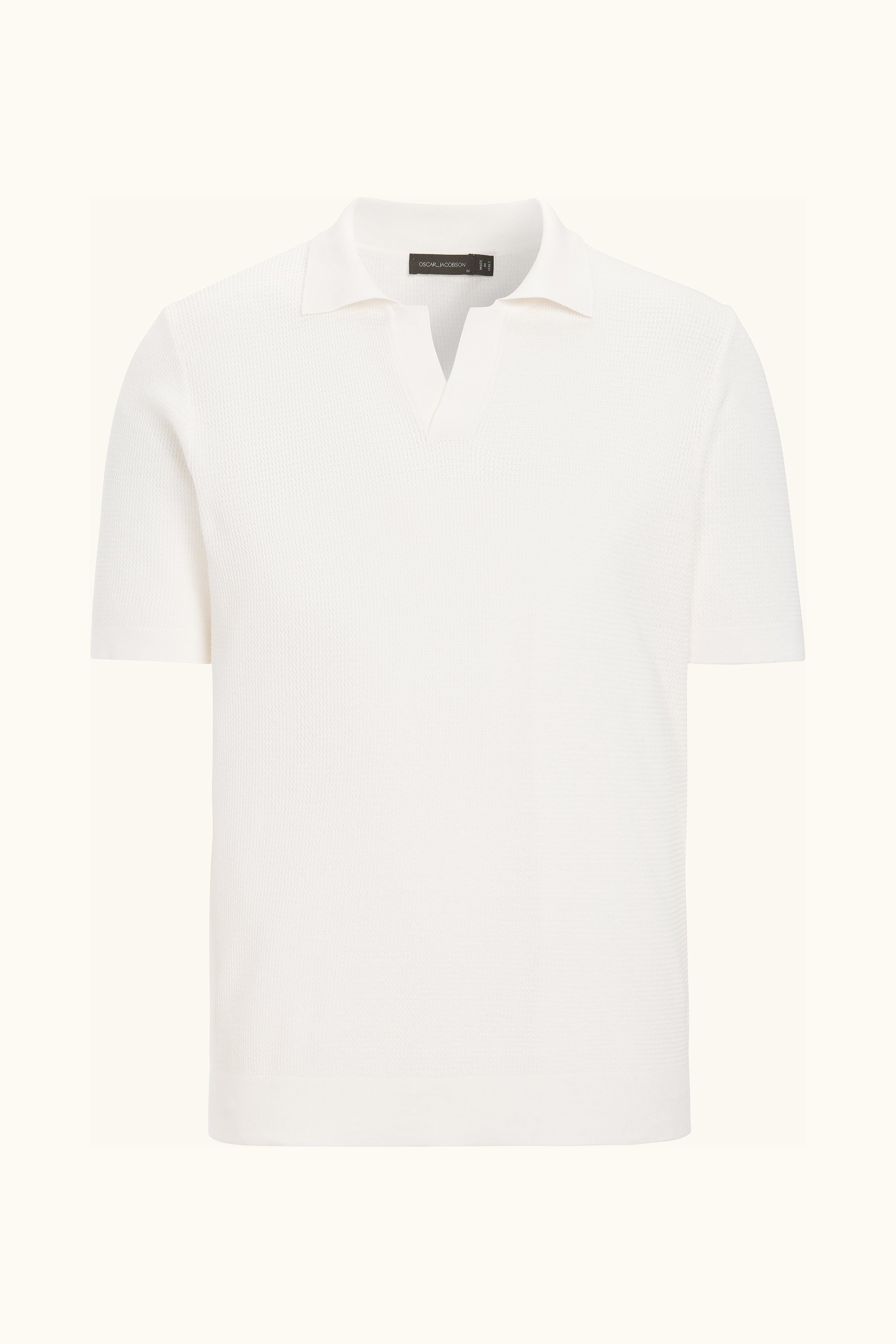Regular Fit Cotton Polo Shirt - White | Oscar Jacobson